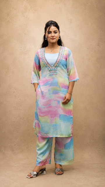 RENBOW GERGOTE HAND WORK KUSTA PLAZZO SET